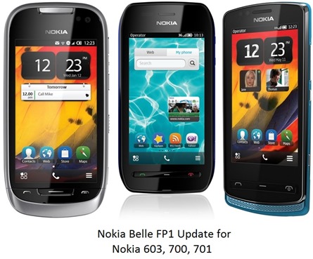 Belle FP1 v112.10.1404 Update for Nokia 701, 700 and 603