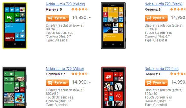 Nokia Lumia 720 is now available in Russia