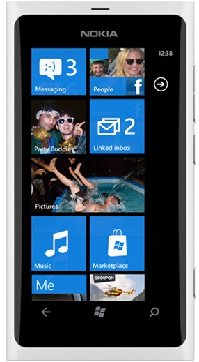 Nokia Lumia 800 White Mock-Up