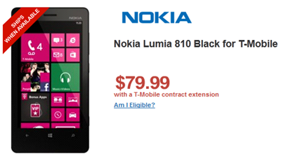 Wirefly Price Cut on T-Mobile Lumia 810