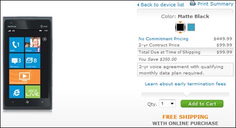Nokia Lumia 900 Now Available At AT&T Stores