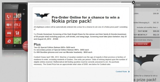 Rogers Nokia Lumia 900's Prize Pack