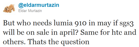 Nokia Lumia 910 Rumors