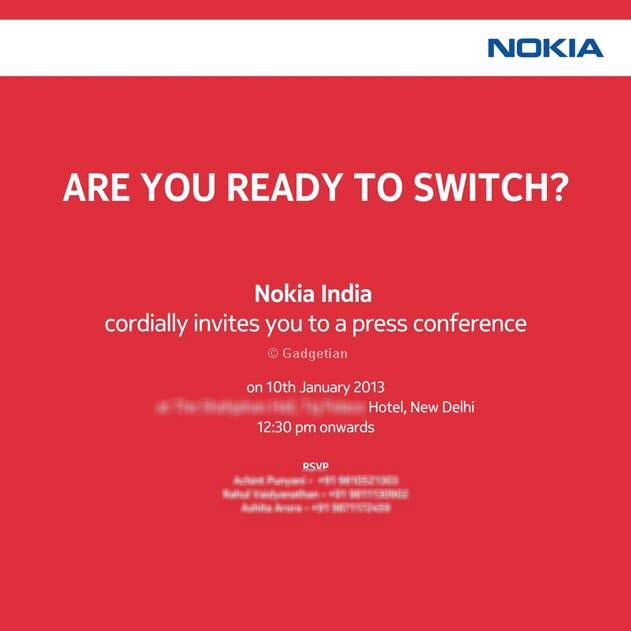 Nokia Press Conference Invite "Are You Ready To Switch"