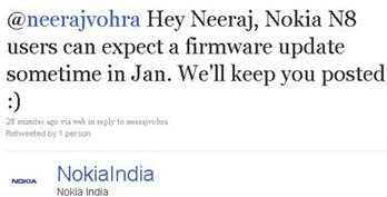 Firmware Update for Nokia N8