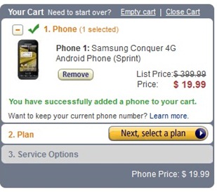 Samsung Conquer 4G For $99 At Amazon