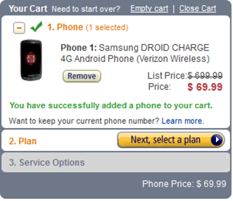Samsung Droid Charge Dropped To $69.99 At Amazon