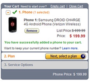 Amazon's Price Cut For Samsung Droid Charge
