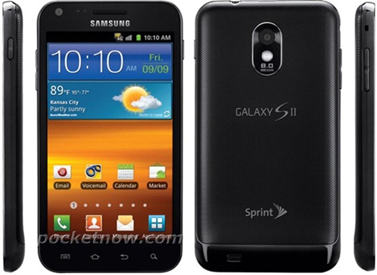 Sprint’s Samsung Epic 4G Touch First Press Shot