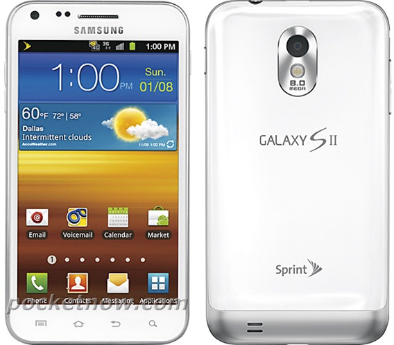 Sprint’s Samsung Epic 4G Touch White