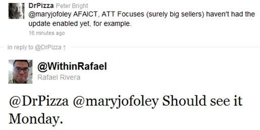 Samsung Focus AT&T To Get NoDo Update