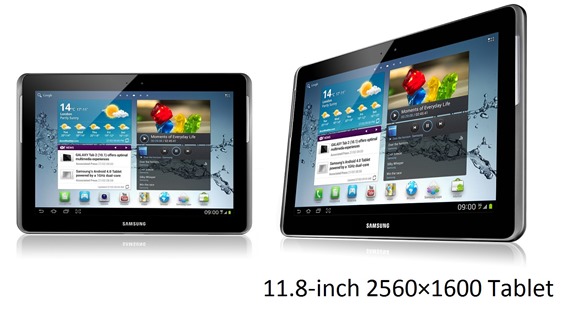 Samsung's 11.8-inch Tablet With Retina-like Display