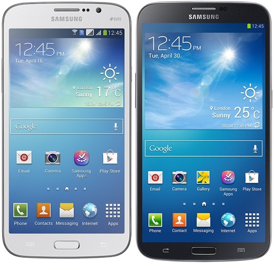 Samsung Galaxy Mega 5.8 and Galaxy Mega 6.3