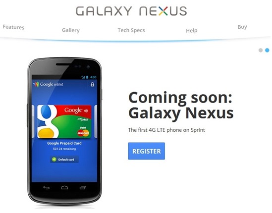 Sprint’s Galaxy Nexus on April 22?
