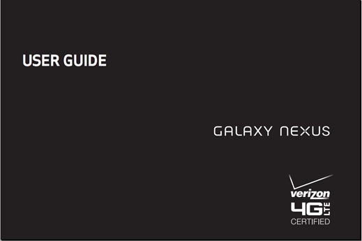 Verizon’s Samsung Galaxy Nexus User Guide