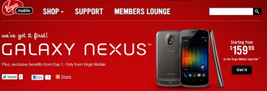 Samsung Galaxy Nexus For Virgin Mobile
