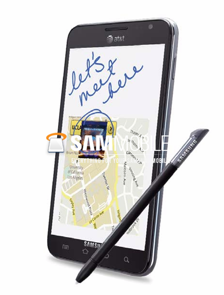 AT&T Samsung Galaxy Note Render Leak