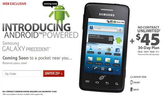 Samsung Galaxy Precedent At Straight Talk
