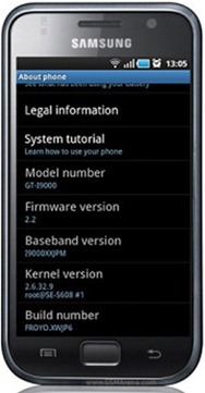 Samsung Galaxy S Getting Froyo in UK