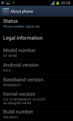 Samsung Galaxy S II Android 4.0.3 ICS ROM I9100XXLP1