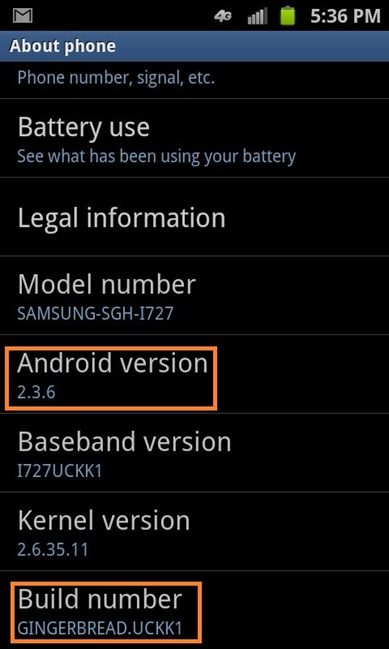 AT&T’s Samsung Skyrocket Gets Android 2.3.6 Update