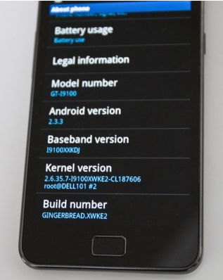 Samsung Galaxy S II firmware update