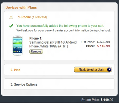 AT&T’s Galaxy S III Price Cut From Amazon