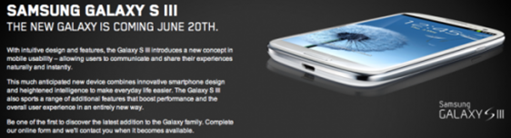 Samsung Galaxy S III Hits Videotron On June 20th 