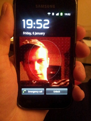 Samsung Galaxy S Face Unlock