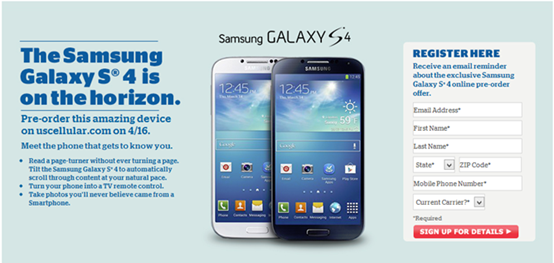 U.S. Cellular's Samsung Galaxy S4