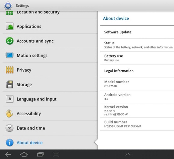 Samsung Galaxy Tab 10.1 Wi-Fi Gets P7510UEKMP Update