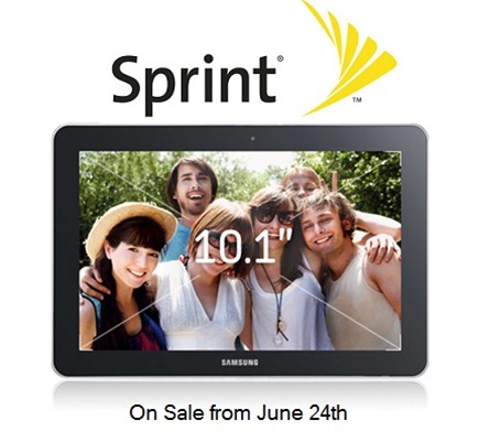 Samsung Galaxy Tab 10.1 On Sale At Sprint From June 24th