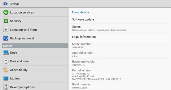 T-Mobile Galaxy Tab 10.1 Android 4.0.4 ICS Update UVLH6