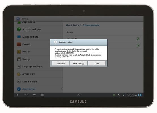 Samsung Galaxy Tab 8.9 Wi-Fi Android 4.0.4 ICS Update IMM76D