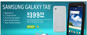 Samsung Galaxy Tab on US Cellular