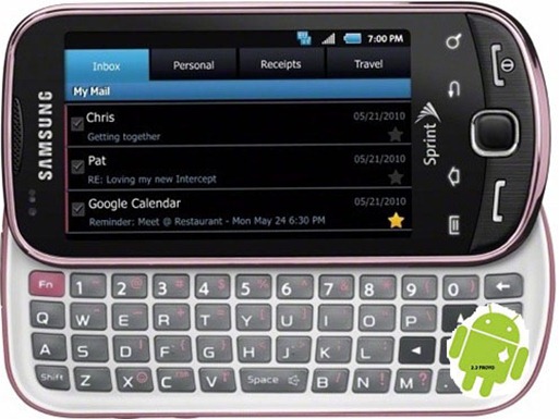 Sprint's Samsung Intercept To Get Froyo