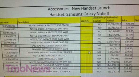 Screen Shot of Accessories