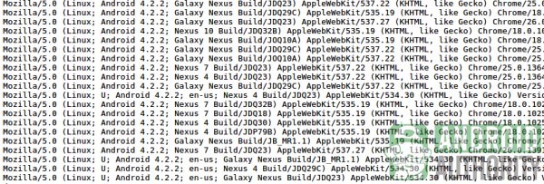 Server logs Android 4.2.2