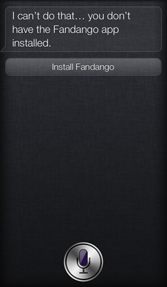 Siri Movie Ticket Booking in iOS 6.1
