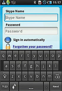 Updated Skype app for Android