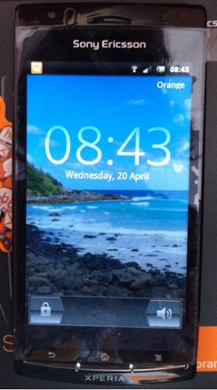 Sony Ericsson Xperia Arc Black Leaked Pic