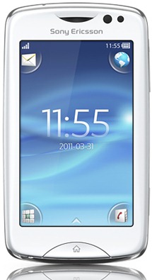 Sony Ericsson txt pro Front-Side View