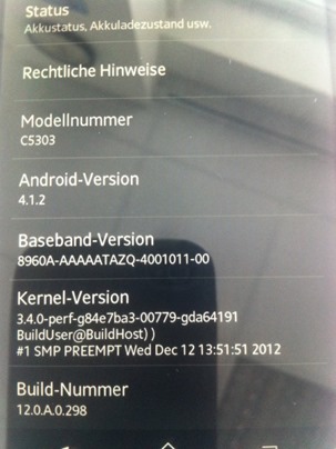 Sony C5303 HuaShan Leak