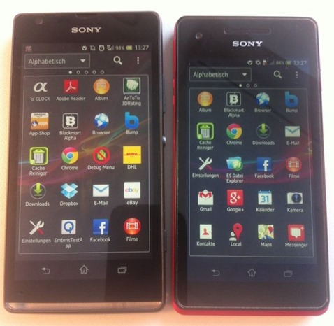 Sony Xperia SP C530X with Xperia V