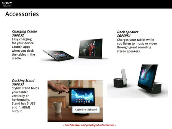 Sony Xperia Tablet Leak