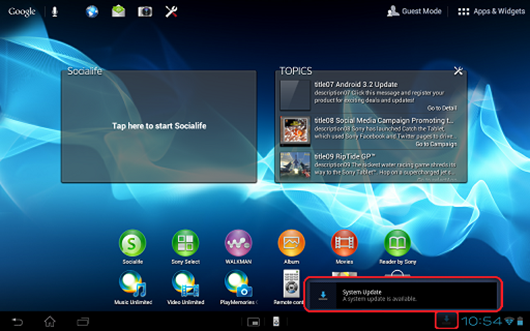 Sony Xperia Tablet S Jelly Bean Update