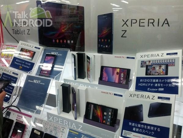 Sony Xperia Z smartphones found in Japanese Store