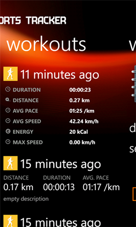 Sports Tracker For Windows Phone 7