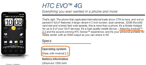 Sprint HTC EVO 4G To Get Gingerbread Very Soon