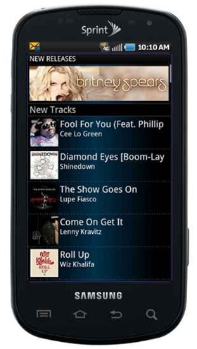 Sprint Music Plus App
